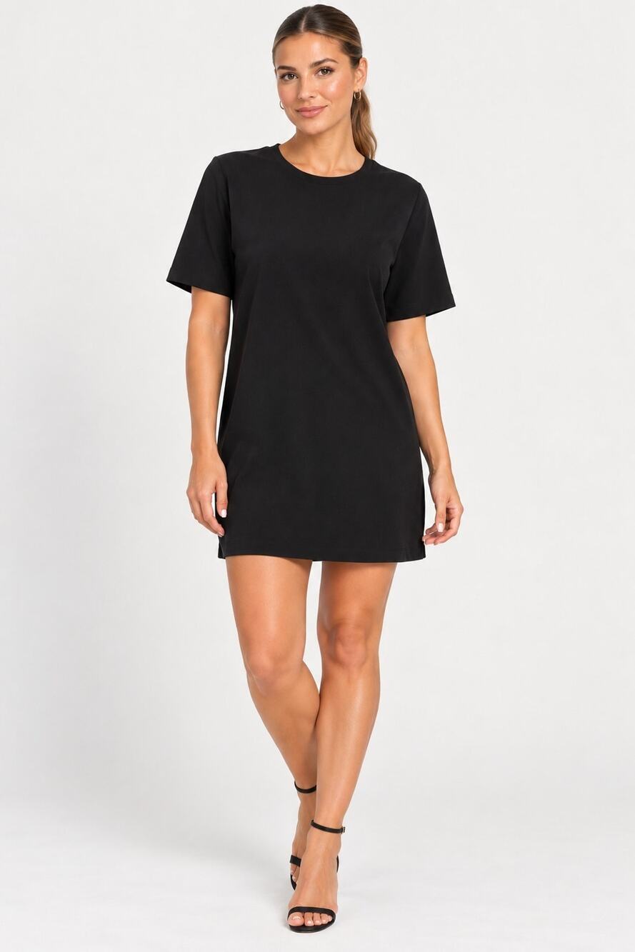 T Alexander Wang Black Short Sleeve Mini Dress US 8